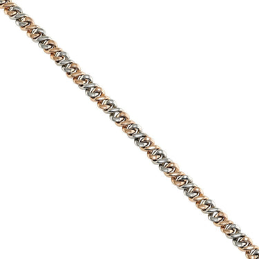 Diamond Infinity Link Chain 21.5 Inches 9 mm 9 Ctw